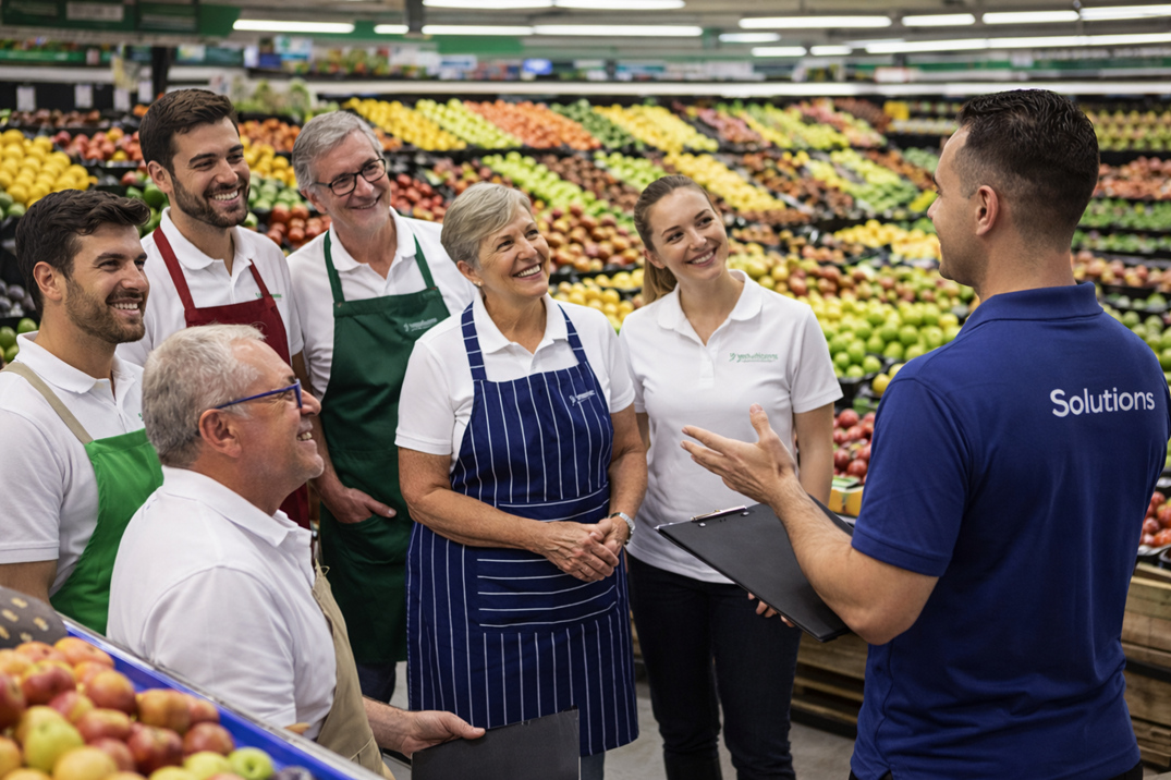 formação de equipas e de gerentes de loja em supermercados 3Solutions