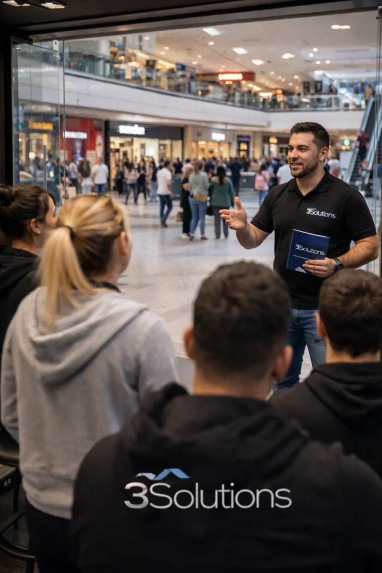 Acompañamiento de un equipo en un entorno comercial