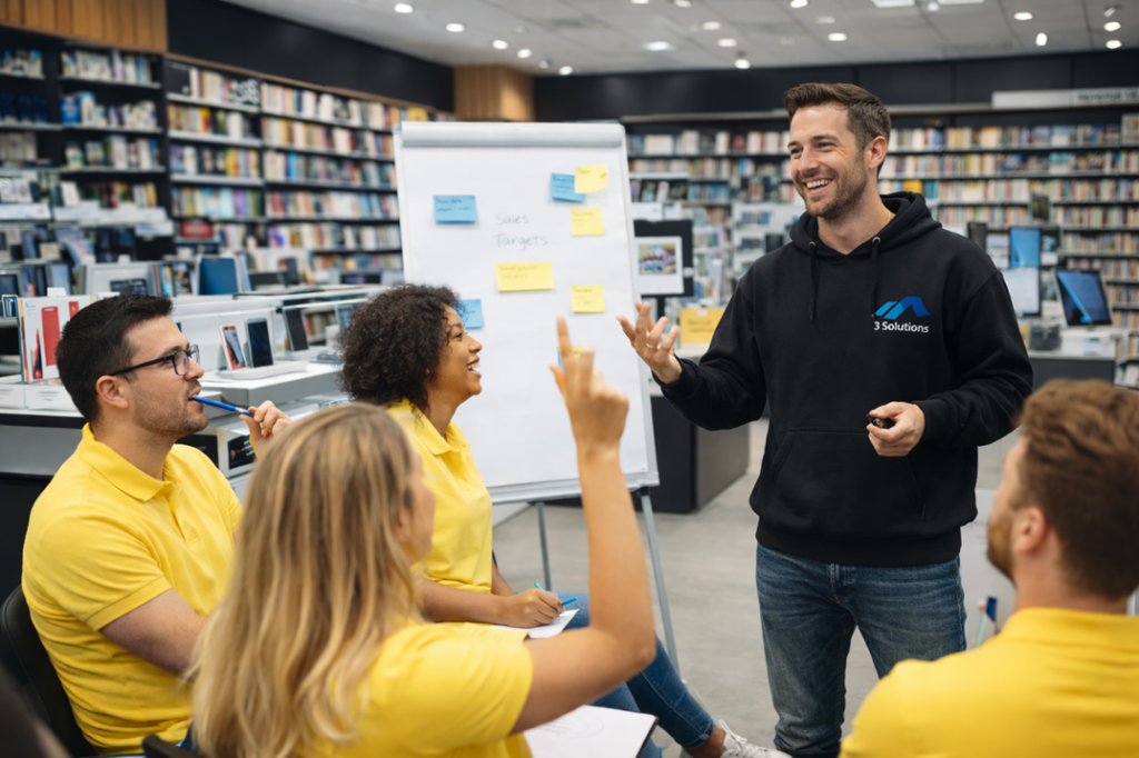 formação de liderança para gerentes de loja no retalho 3 Solutions