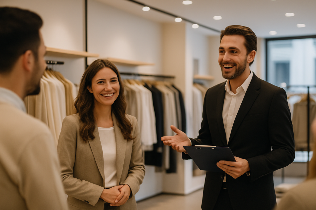 formação de vendas, liderança e gestão de tempo no retalho