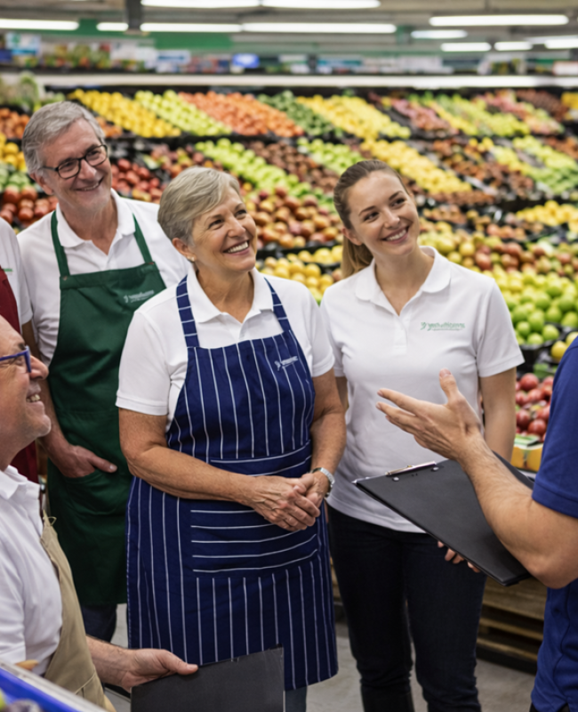 formação de equipas e de gerentes de loja em supermercados 3Solutions
